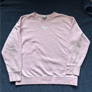 Nike Light Pink Crewneck with Logo